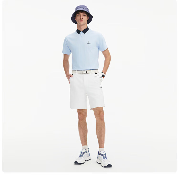 Biyinlefen Golf [Korean Imported Fabric] Spring Summer Men's Casual Sports Stretch Comfortable Soft Skin-friendly Short Sleeve Polo Shirt 20